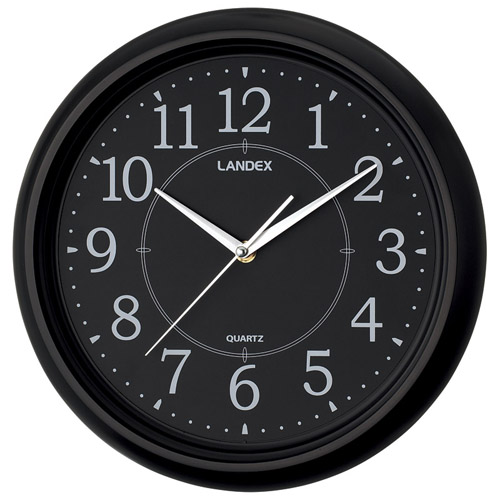 シンプル掛時計 ブラック