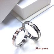 【日本製】【SILVER925】コンビネーション人気配色☆SV×PG☆BK×SV【２色展開】/SR-58-W