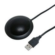 ミヨシ USB平型無指向性マイク ブラック UMF-03/BK