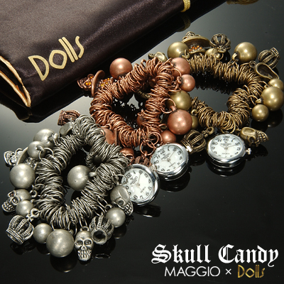 OUTLET価格▼MAGGIO▼【MAGGIO×Dolls】cool&hard!スカルウォッチ