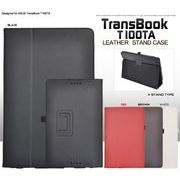 ＜タブレットケース＞動画視聴に最適！TransBook T100TA（トランスブック）用レザースタンドケース