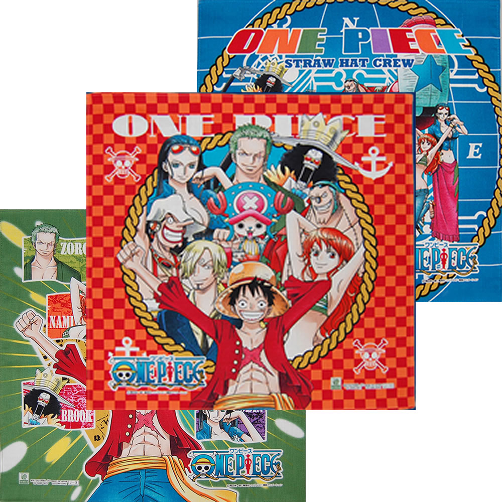 人気アニメ One Piece ワンピース のハンカチ3柄セット 松山 株式会社 問屋 仕入れ 卸 卸売の専門 仕入れならnetsea