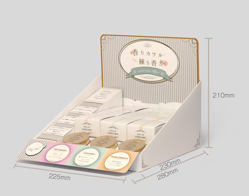 【什器セット】nobLED candle Bijou ソリッドパフューム(練り香水) 香水系3種(現品テスター付) 日本製