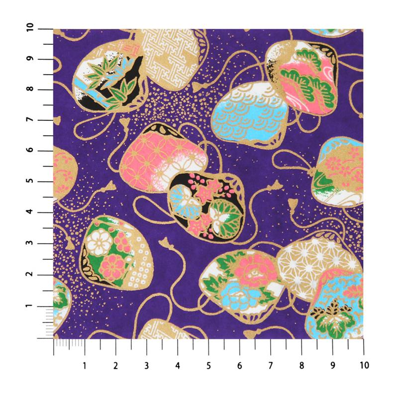 日本画三枚セット和紙青犬人物人