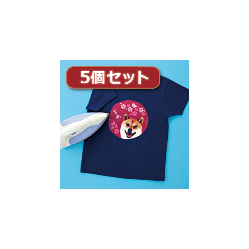 【5個セット】インクジェットカラー布用アイロンプリント紙 JP-TPRCLN-10X5