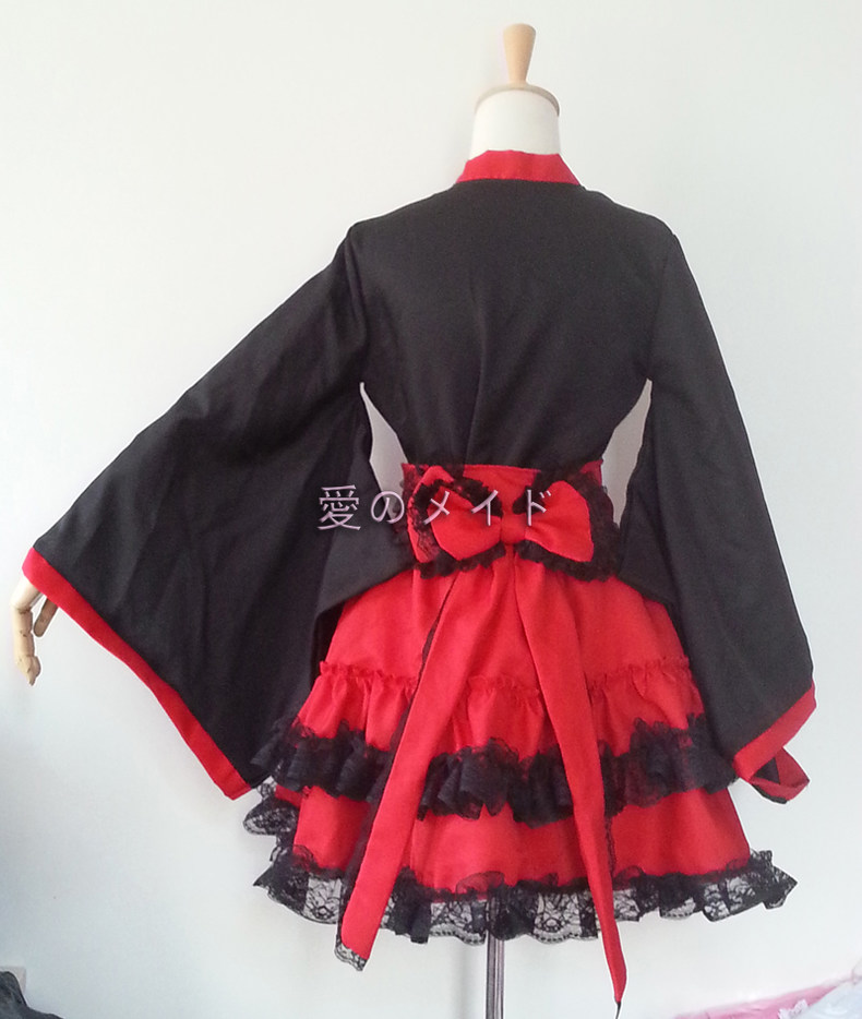 和風メイド服コスプレ5点セットウエイトレス服ハロウィン | 卸売