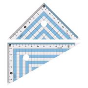 共栄プラスチック カラー三角定規 ブルー CPK-120 00010554