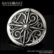 DaysArt デイズアート コンチョ メンズ/レディース 合金製 オリジナル 太陽 アラベスク シルバー