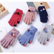 秋冬 レディース 手袋 グローブ  韓国風  保温 毛糸 スマホ適用