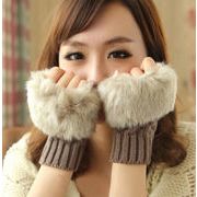 秋冬 レディース 手袋 グローブ  韓国風  保温 毛糸 ボア