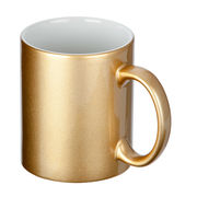 フルカラー転写対応陶器マグカップ(320ml)(ゴールド)