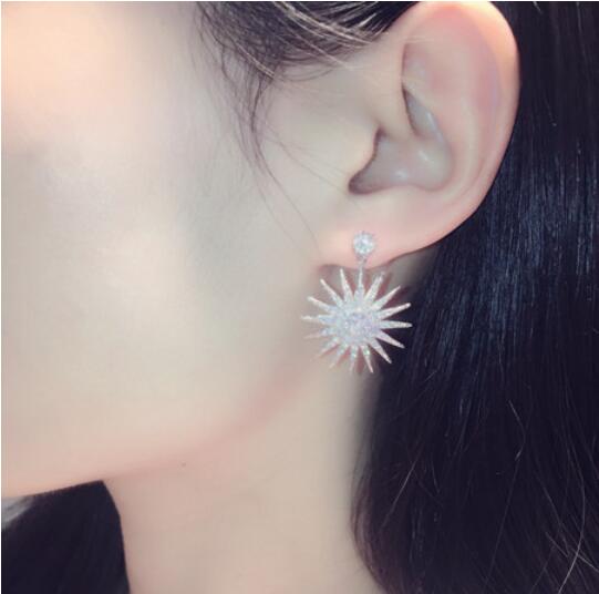 ピアス アクセサリーパーツ 太陽モチーフピアス ドロップ