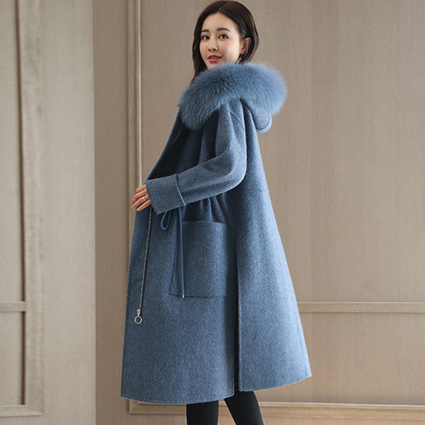 ファー付きコート 秋冬アウター サイドスリット ロングコート アパレル 株式会社 シャローム 問屋 仕入れ 卸 卸売の専門 仕入れならnetsea