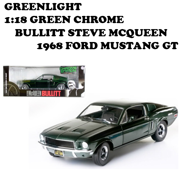 GREENLIGHT 1:18 STEVE McQUEEN BULLITT 1968 FORD MUSTANG GT【スティーブ マックイーン】ミニカー