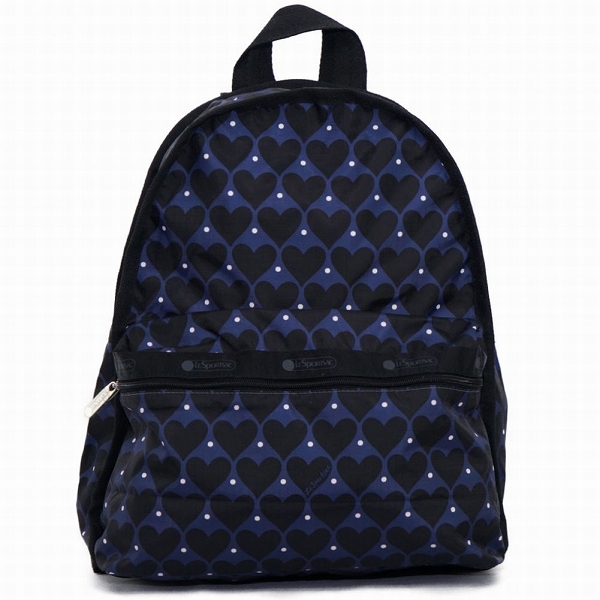 LeSportsac レスポートサック リュックサック Basic Backpack HOUSE OF HEARTS BLUE