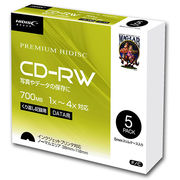 20個セット HIDISC データ用 CD-RW 1-4倍速5mmスリムケース入り5枚パッ
