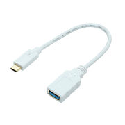 ミヨシ USB Type-C 3.1 Gen2対応ホストケーブル 0.15m ホワイト S