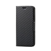 エレコム iPhone 11 ソフトレザーケース 磁石付 薄型 カーボン調(ブラック) P