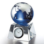 （ステーショナリー）グラスワークスナルミ ブルーアース デスククロック（S） GW1000-11050