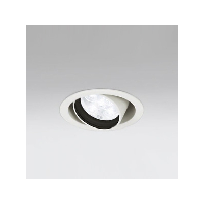 LEDユニバーサルダウンライト M形 φ100 JR12V-50W形 LED5灯 配光角27°連続調光 オフホワイト 電球色形