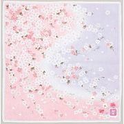 【ご紹介します！安心の日本製！友禅刺繍 刺繍ハンカチ】桜舞い　ピンク