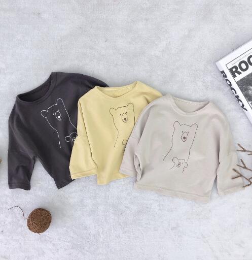 2019年新作★春新品★子供服★キッズ服★Tシャツ★柄シャツ★男の子★女の子★3色80-120