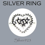 リング-10 / 1-2336 ◆ Silver925 シルバー ハート リング
