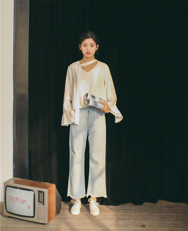 Newタイプ登場暖かい春の準備 韓国ファッション トップス シャツ スウェット レディース 新作 通勤 Www Watsons Biz Id