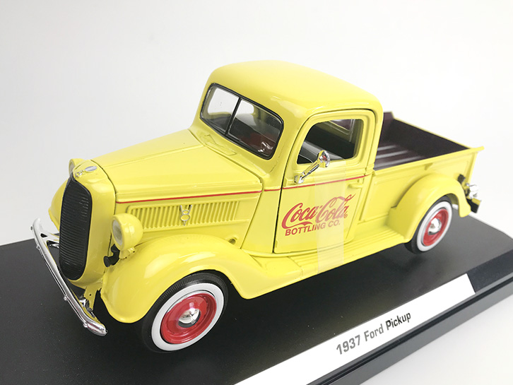 MOTORCITY CLASSICS Coca-Cola フォード ピックアップ 1937 イエロー
