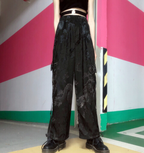 ボトムス パンツ ズボン ストレート  ハイウェスト リラックス レディース