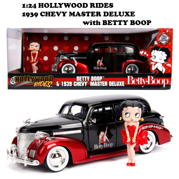 1 24 Hollywood Rides 1939 Chevy Master Deluxe W Betty Boop ベティブープミニカー 有限会社 ステップス 問屋 仕入れ 卸 卸売の専門 仕入れならnetsea