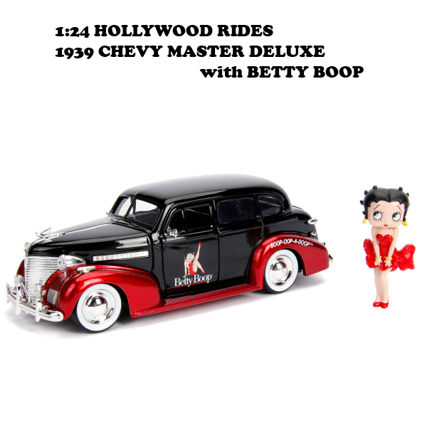 1:24 Hollywood Rides 1939 CHEVY MASTER DELUXE W/BETTY BOOP ...