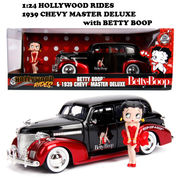 1:24 Hollywood Rides 1939 CHEVY MASTER DELUXE W/BETTY BOOP【 ベティブープミニカー】
