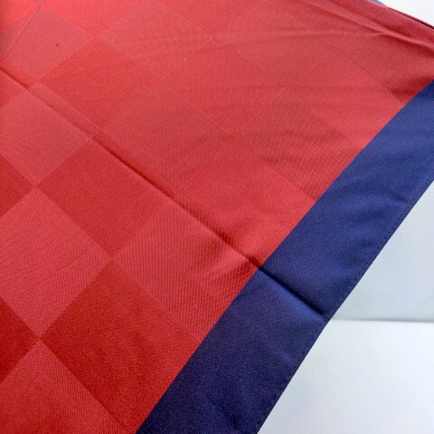 日本製】【折りたたみ傘】甲州産先染め朱子格子市松柄2段式日本製折畳