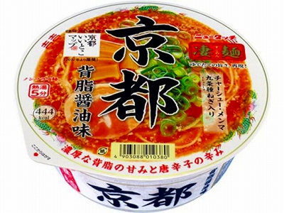 ニュータッチ 凄麺 京都背脂醤油味カップ 124g x12 *