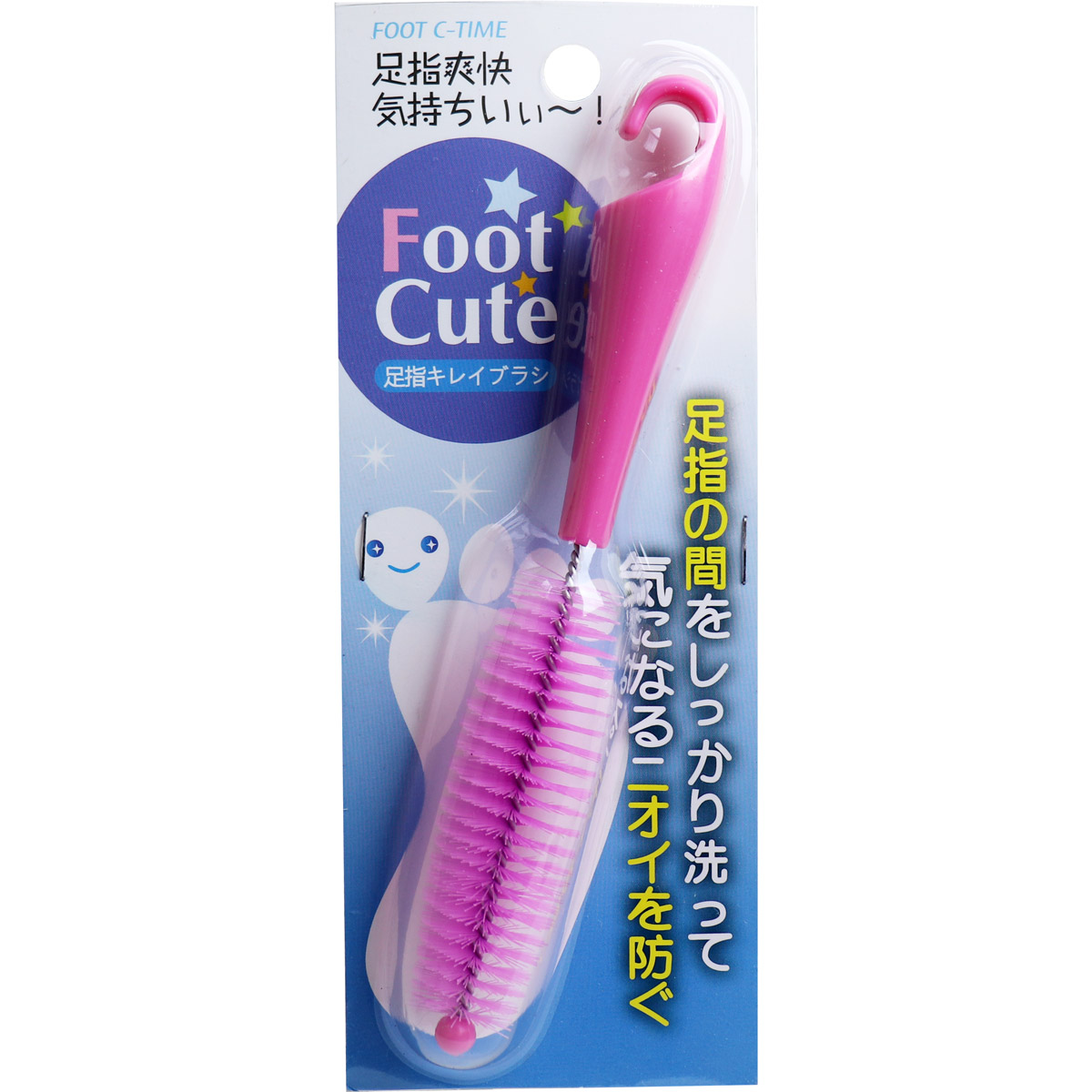 [廃盤]Foot Cute 足指キレイブラシ ピンク C-818