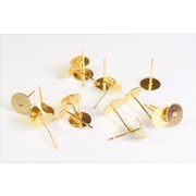 【銅製高品質/色長持ち真空鍍金】イヤリング金具　ピアス金具　幾何ピアス　基礎金具