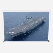 アクリル プレート 写真 海上自衛隊 護衛艦 DDH-184 かが  デザイン スタンド 壁掛け 両用