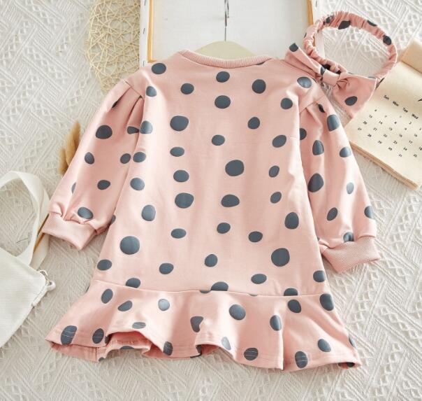 19秋新作アパレル 女の子子供服 長袖水玉ワンピース キッズドレス アパレル ｂｂｍ 株式会社 問屋 仕入れ 卸 卸売の専門 仕入れならnetsea