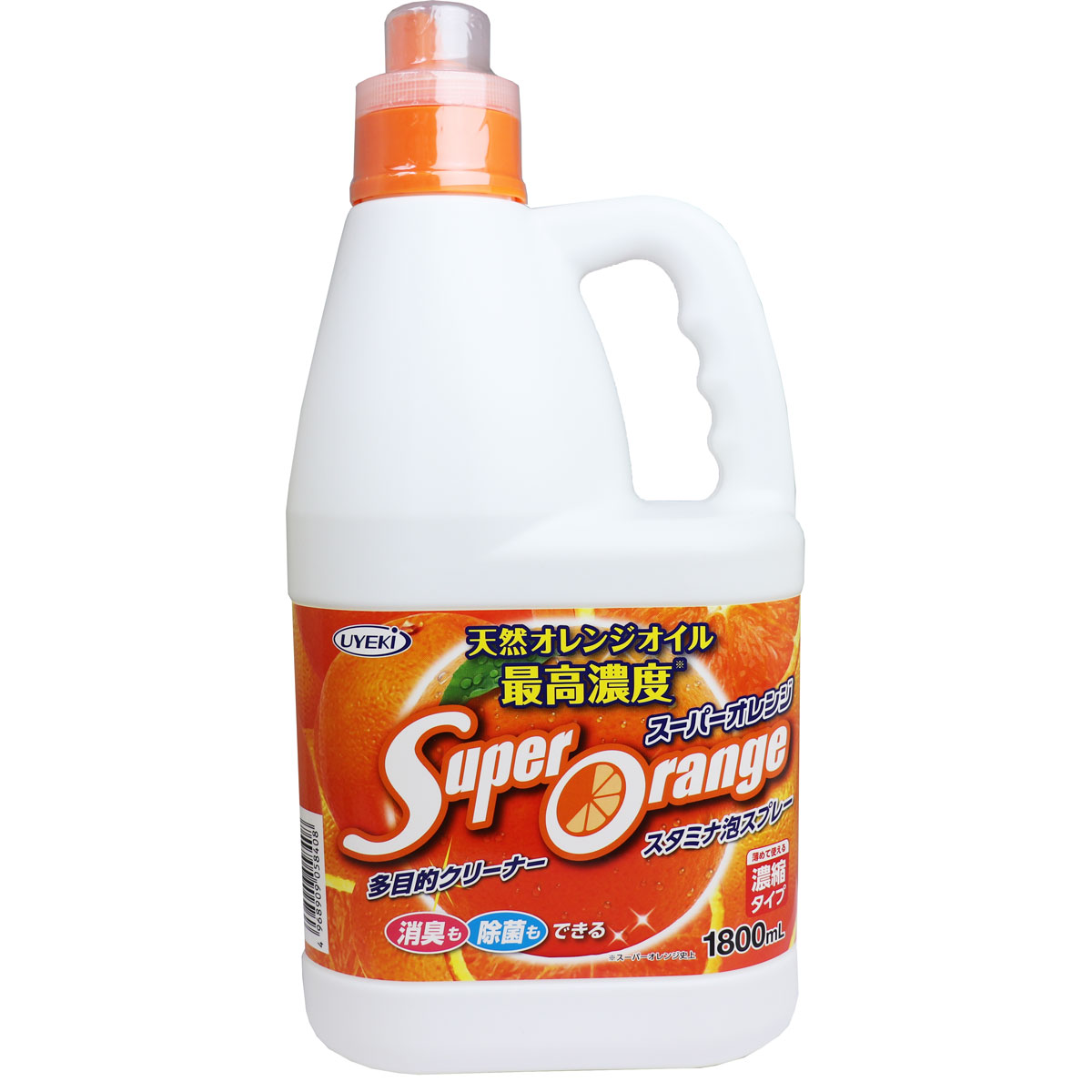 [廃盤]多目的クリーナー スーパーオレンジ 消臭除菌 スタミナ泡スプレー 業務用 1800mL