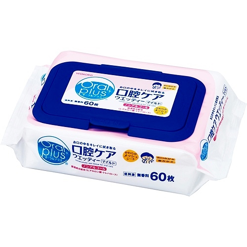 アサヒグループ食品（Asahi） Oralplusオーラルプラス 口腔ケアウエッティー（マイルドタイプ）60枚