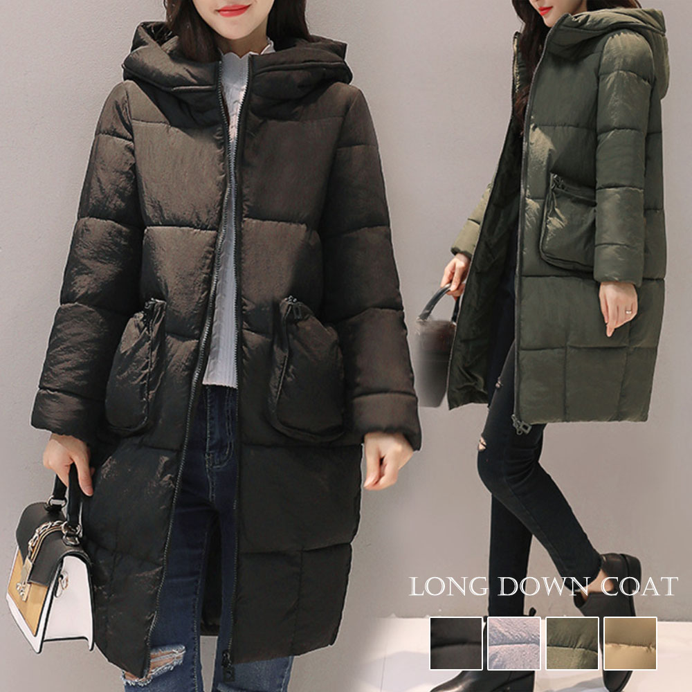 【日本倉庫即納】 ダウンコート レディース ロングコート フード付きコート 軽い 暖かい コート