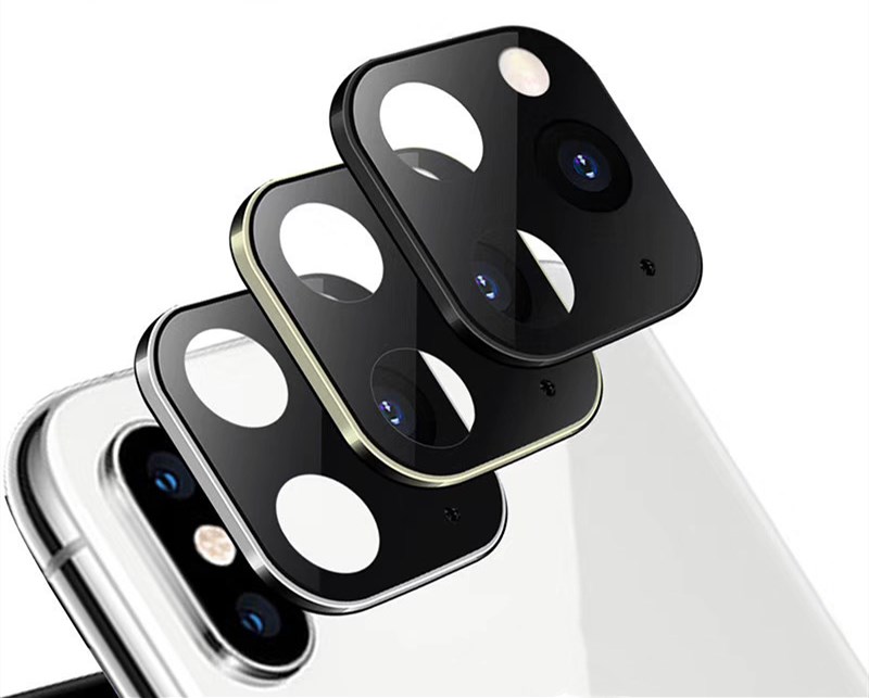 レンズ保護カバー iPhoneX適用 カメラ保護カバー ガラスカバー iPhone11pro 3色展開