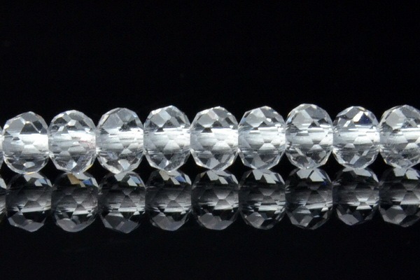 【水晶ボタンカット 】 2x3mm １連（約４０ｃｍ）_R1353/A7-4
