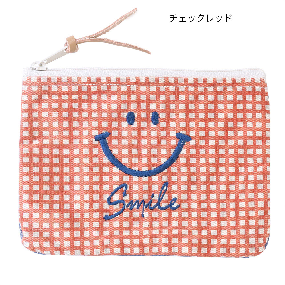 ☆特価☆ポーチ 刺繍スマイル[ポシェット 財布 小物入れ バッグ TOMOsssale] 株式会社 トモ・コーポレーション | 卸売・  問屋・仕入れの専門サイト【NETSEA】