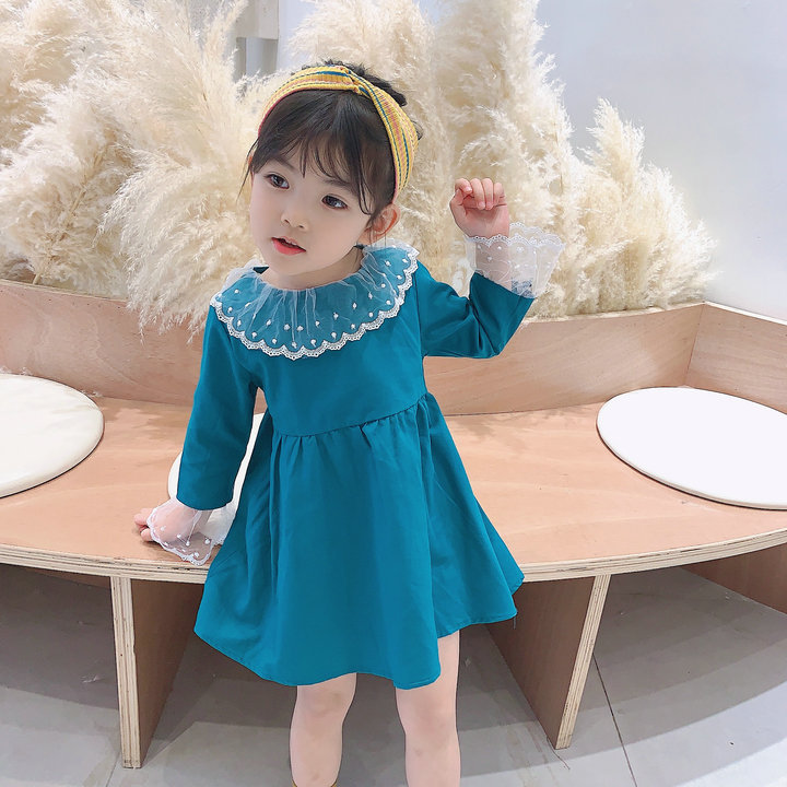 新作 ワンピース 韓国子供服 キッズ 女の子 ドレス 可愛い 結婚式 子供ドレス 長袖 アパレル 香山 株式会社 問屋 仕入れ 卸 卸売の専門 仕入れならnetsea