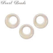 71.オーロラパール サークル 約26mm【10個売り】 ブラスト加工