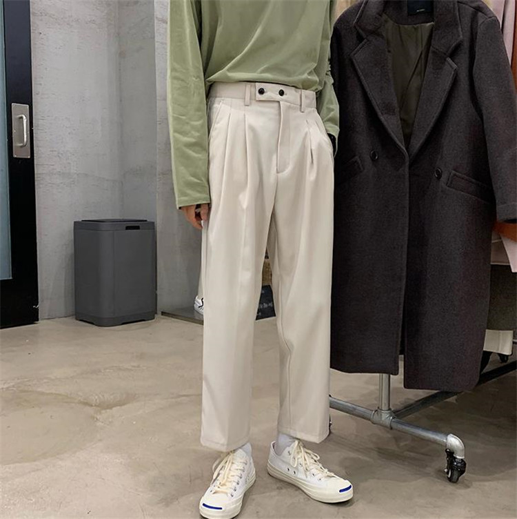 韓国の人気爆発 春 ストレート パンツ テーパードパンツ メンズ 九分丈パンツ スリムフィット オープンブリッジ 合同会社 問屋 仕入れ 卸 卸売の専門 仕入れならnetsea