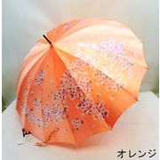 【日本製】【雨傘】【長傘】東京プリント・チェリーブロッサム柄16本軽量骨日本製手開き傘
