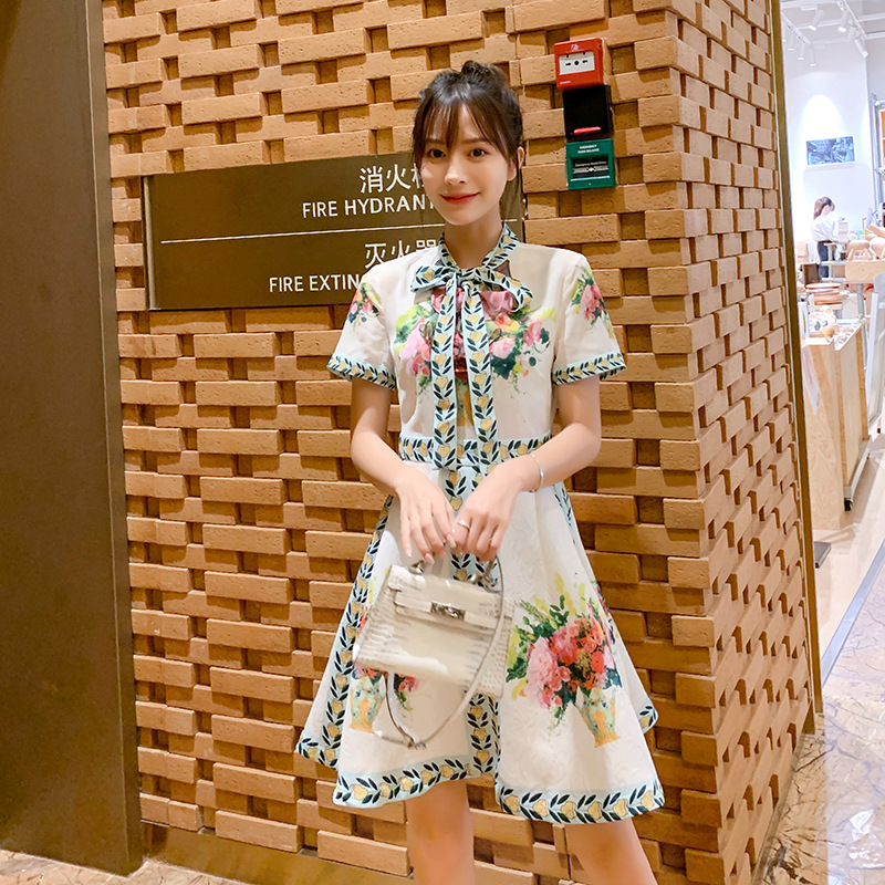 韓国ファッションオシャレ切替リボン付きワンピースレディース 夏 アパレル 株式会社 ハイスター 問屋 仕入れ 卸 卸売の専門 仕入れならnetsea